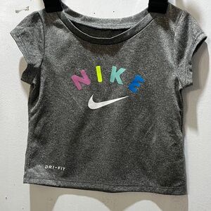 baby girls 12 month old  nike T-shirt grey